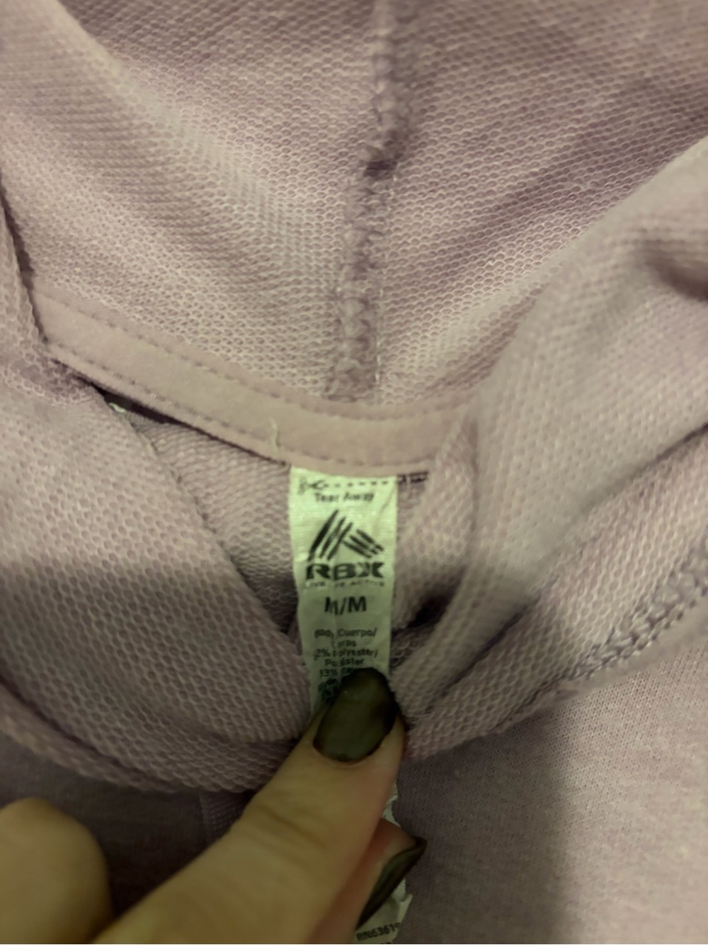 RBX Lavender Pullover with Funnel Neck - Picture 3 of 4
